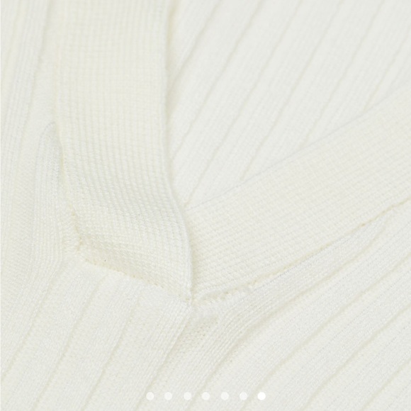 H&M Collared Rib-Knit Top - Picture 7 of 8